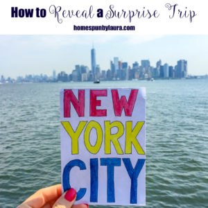 How to Reveal a Surprise Trip + Rediscovering my Love for Watercolors, d our Trip to NYC | Homespun by Laura | Create a scrapbook of photos or hand drawings as a gift to reveal a surprise birthday or Christmas trip!