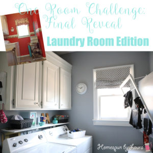 One Room Challenge Week 6: The Laundry Room Reveal | Homespun by Laura