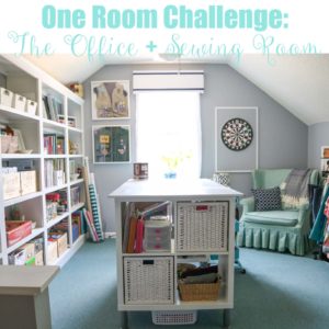 One Room Challenge Office + Sewing Room Reveal | Homespun by Laura