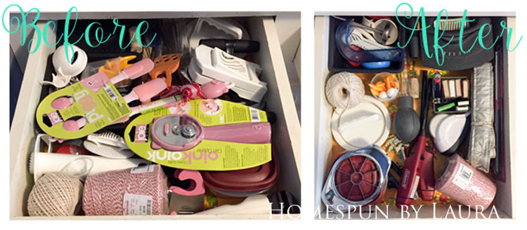 30 Projects in 30 Days | Organizing Kitchen Drawers 1 | Homespun by Laura