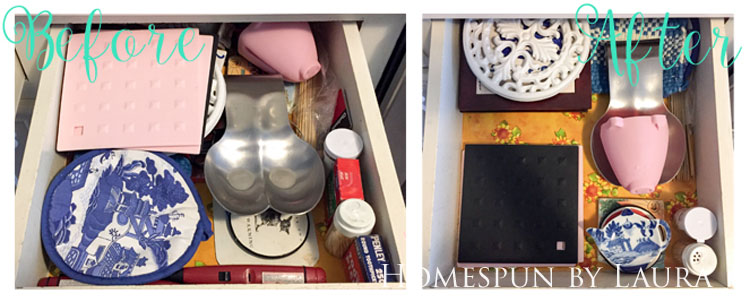 30 Projects in 30 Days | Organizing Kitchen Drawers | Homespun by Laura