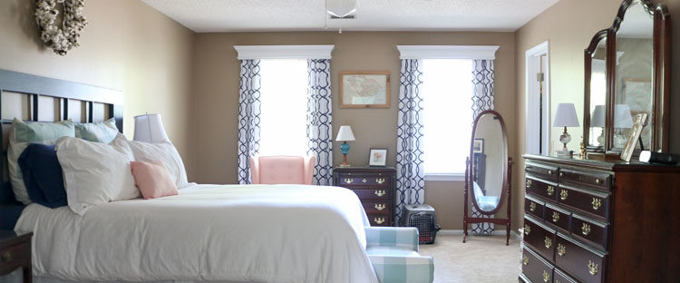 Master bedroom refresh | Homespun by Laura | Budget master bedroom redecoration