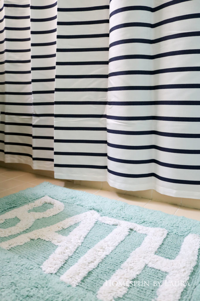 The $200 Master Bathroom Refresh | Homespun by Laura | A fun clearance bath mat