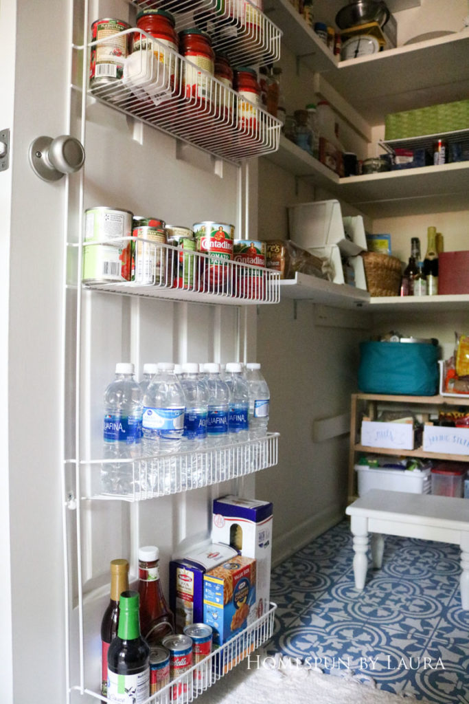 $75 DIY Powder Room (and Pantry!) Update: One Room Challenge Week 6 | Homespun by Laura | Organizing the Pantry