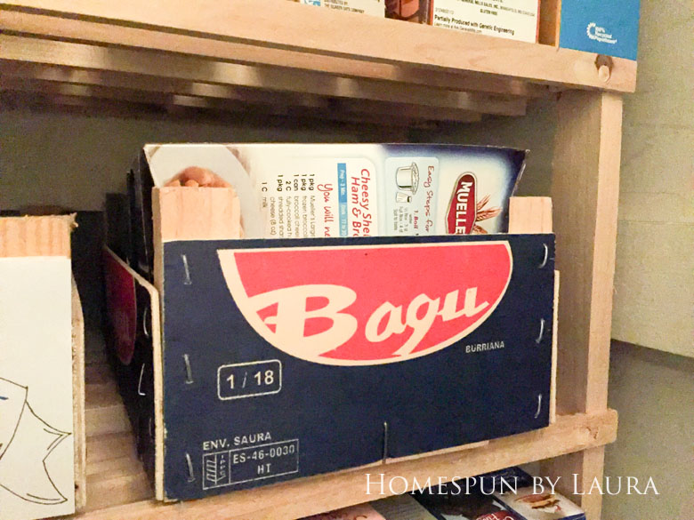 Free DIY pantry labels and organizing the pantry | Homespun by Laura