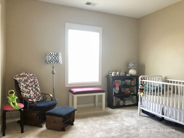 Vintage Toy Neutral nursery before - Fall 2018 One Room Challenge