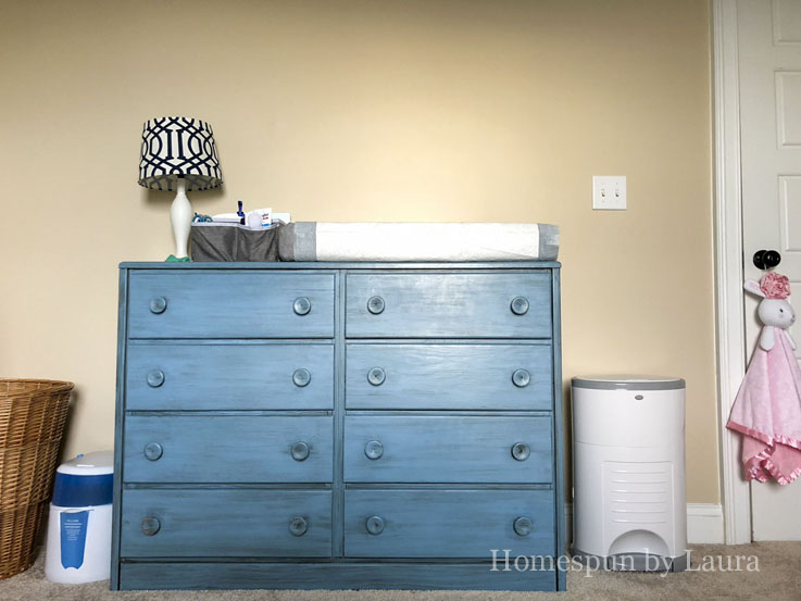Vintage Toy Neutral nursery before - Fall 2018 One Room Challenge