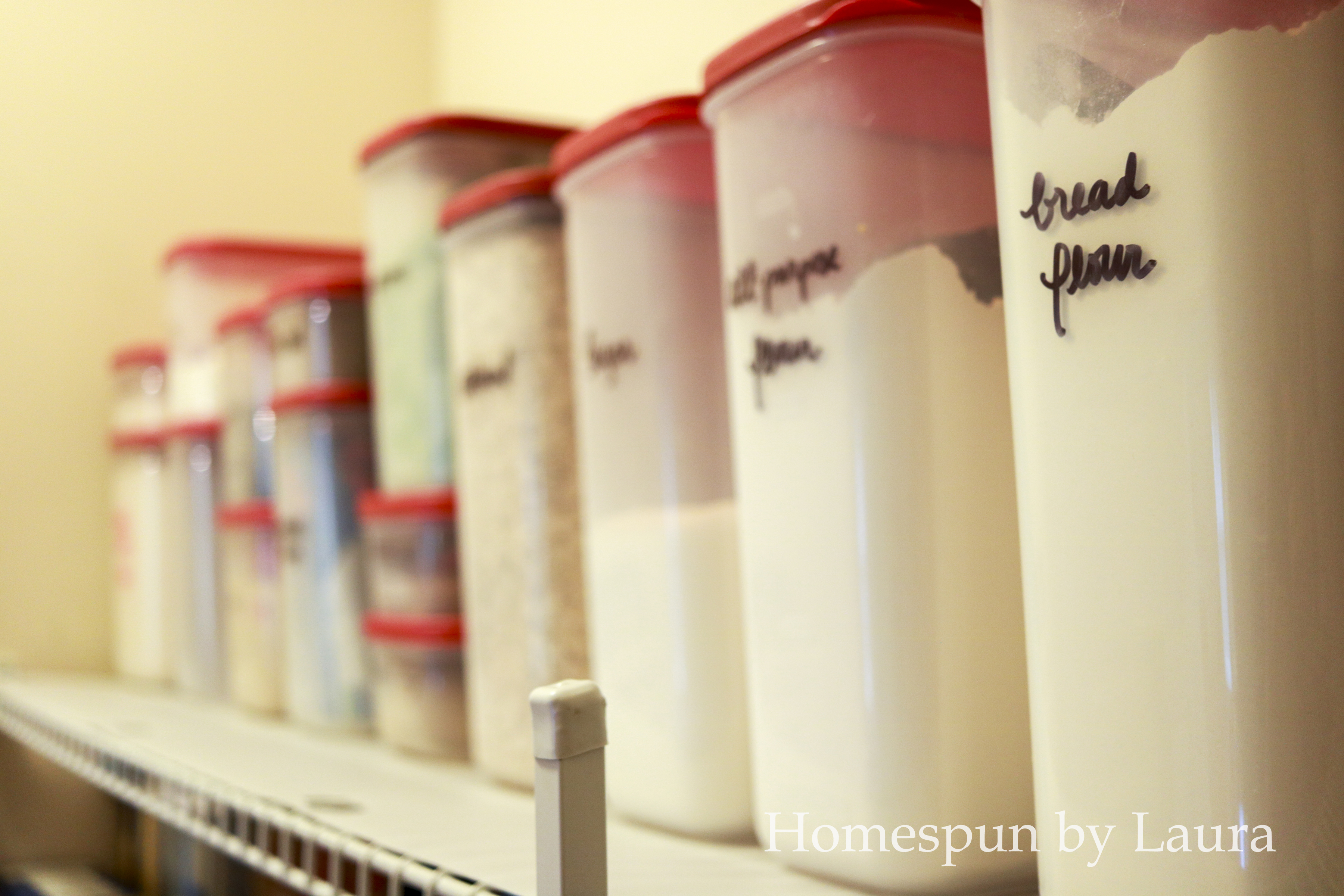 Inexpensive pantry goods baking ingredients dry storage containers