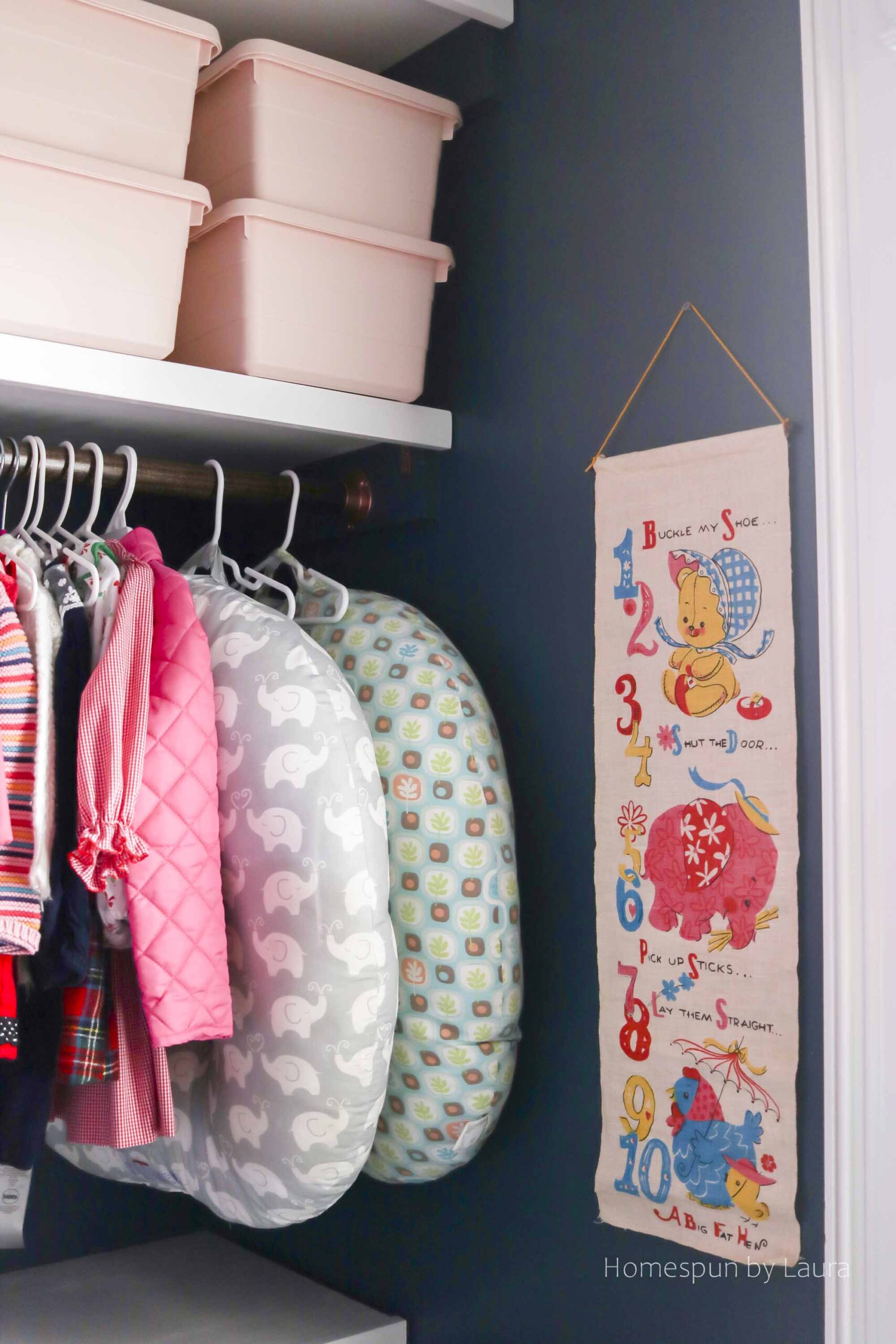 DIY Closet Shelving  Replacing The Wire Shelf In Our Nursery Closet -  Small Stuff Counts