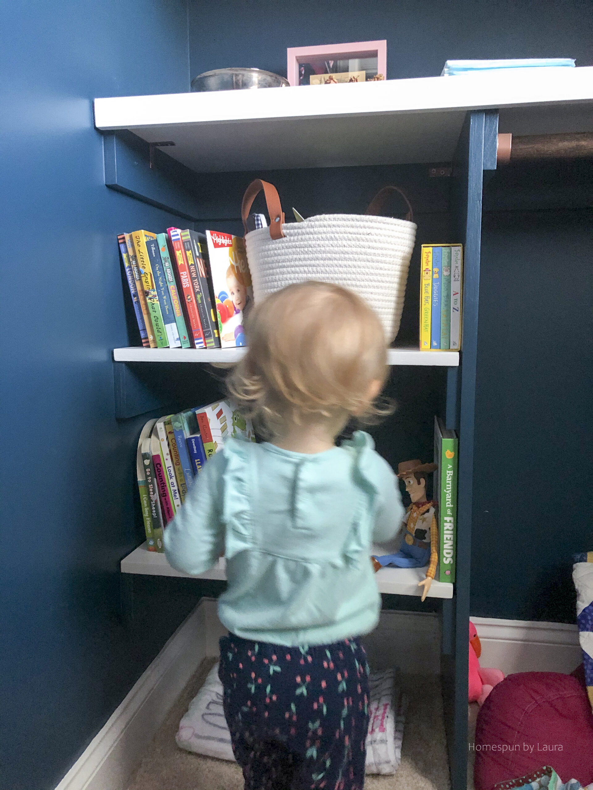 DIY AFFORDABLE CLOSET SHELF💕 We dont have a closet in our nursery