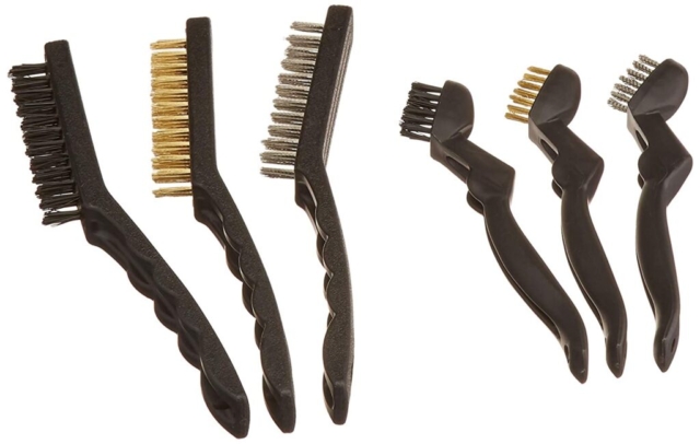 6-pack of Wire and Nylon Brushes
