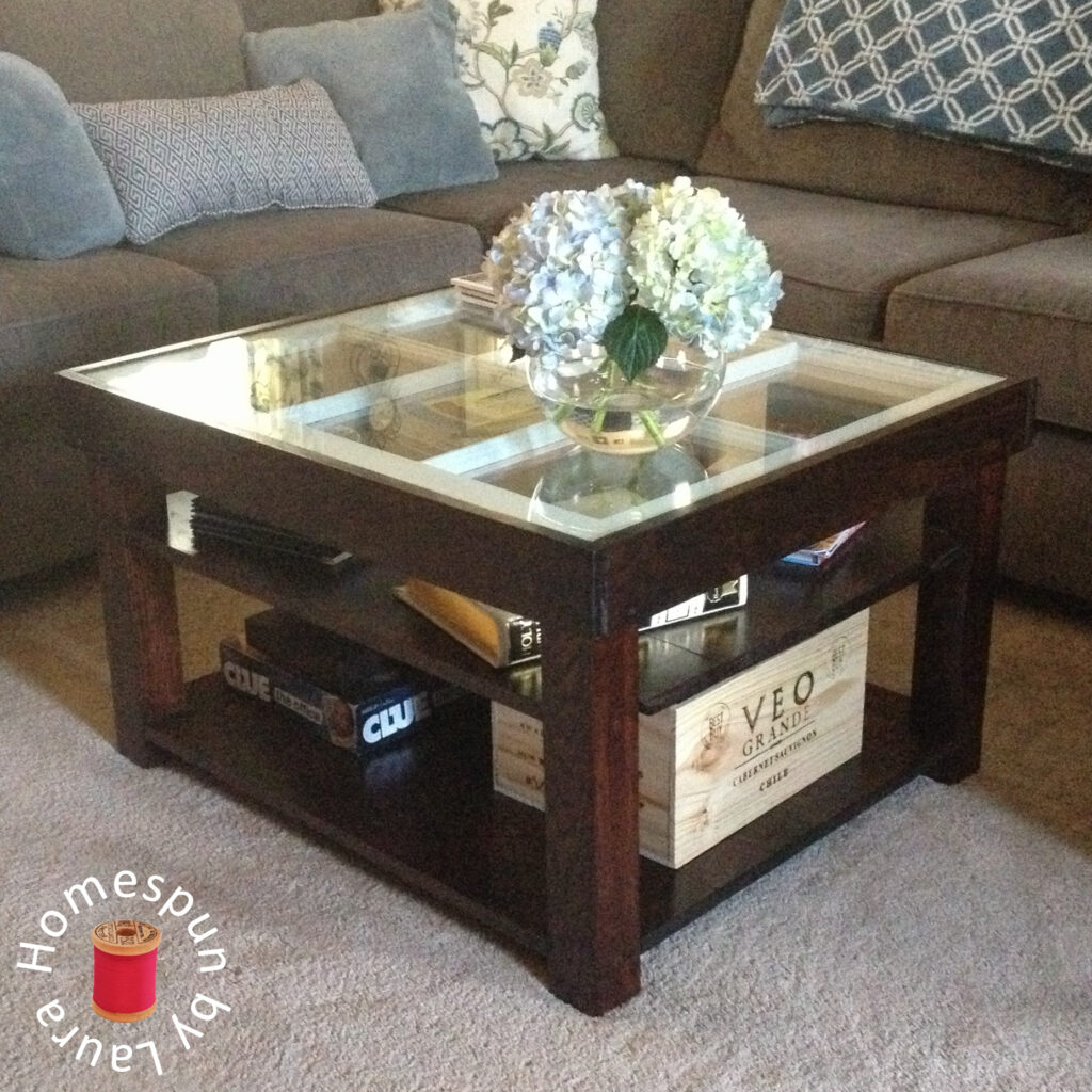 DIY window coffee table