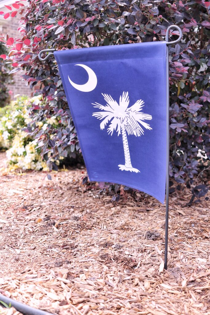 South Carolina state flag garden flag